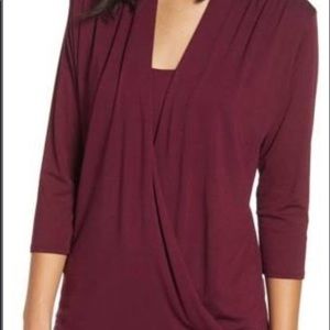 NWT Loveapella cross drape top